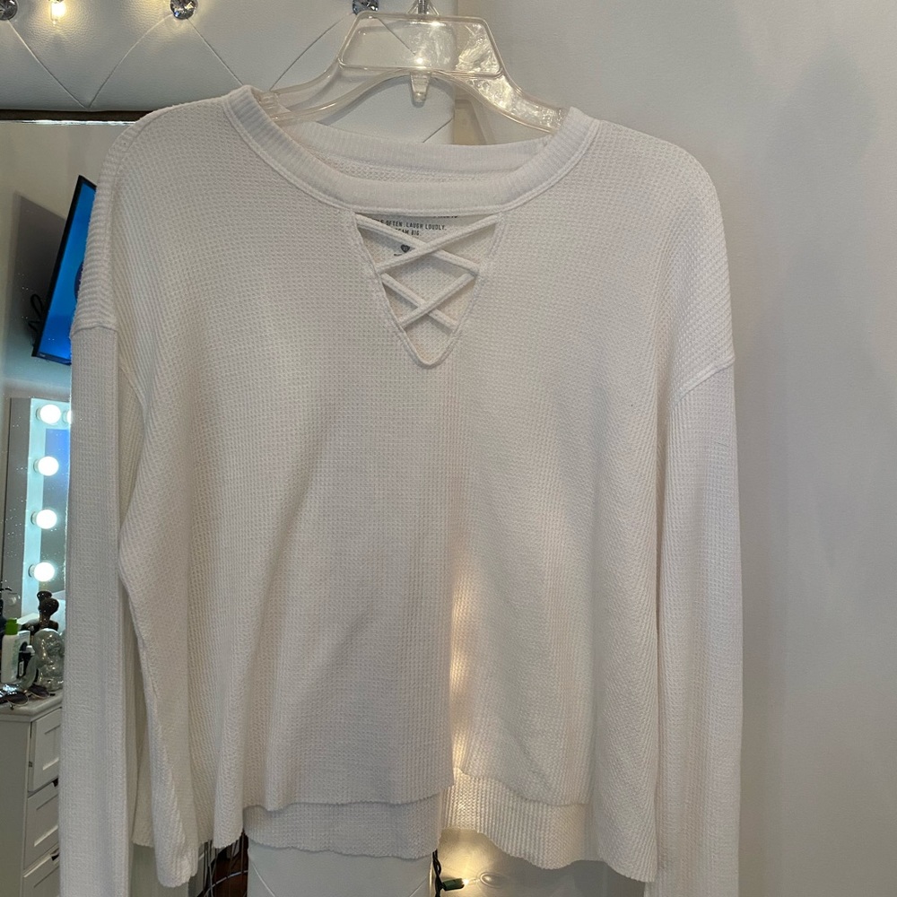 Perfect Condition Hollister White Top
